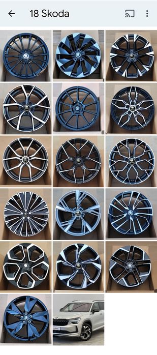 Jante 17 sau 18 Skoda Octavia VRS Superb VRS Kodiaq Karoq Enyaq Yeti