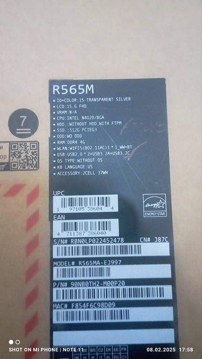 Asus noutbook sotiladi