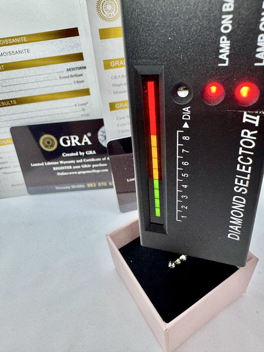 Сребърни обеце с мойсанит (Диамант) 0.6 карата