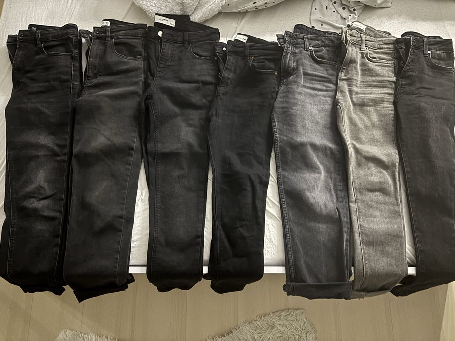 Черни дънки zara, reserved, pull&bear, stragivarius