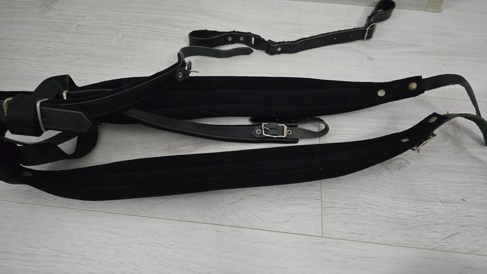 Curele acordeon L. Homelnyk din piele, late, profesionale – pereche