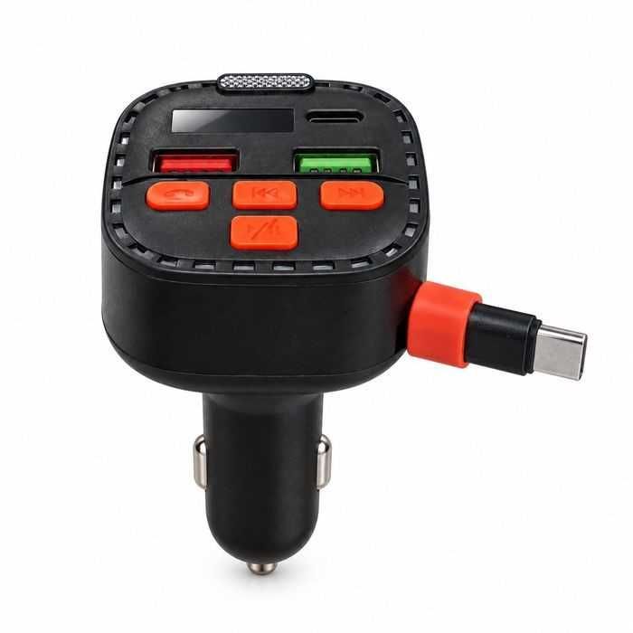 FM трансмитер Automat-С Bluetooth, LED дисплей с волтметър
