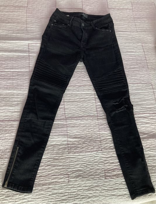 Черни дамски дънки