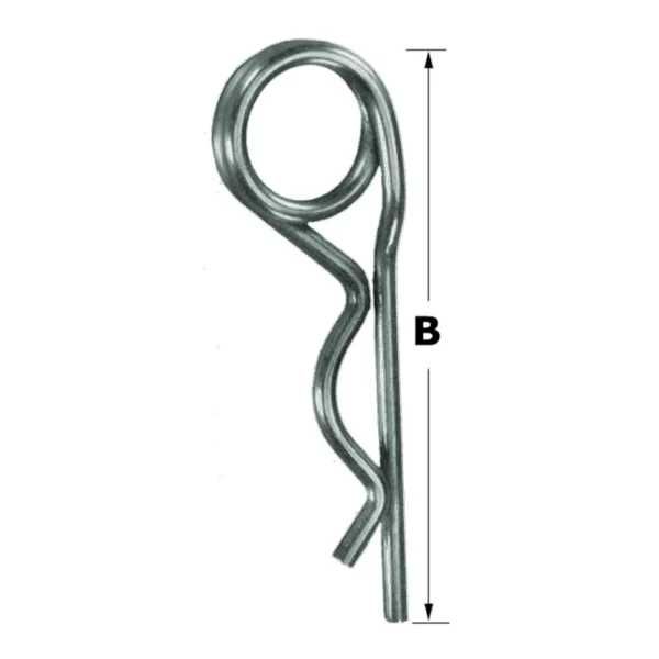 Siguranta fixare agrafa stift siguranta cu ochi bolt utilaje motosapa