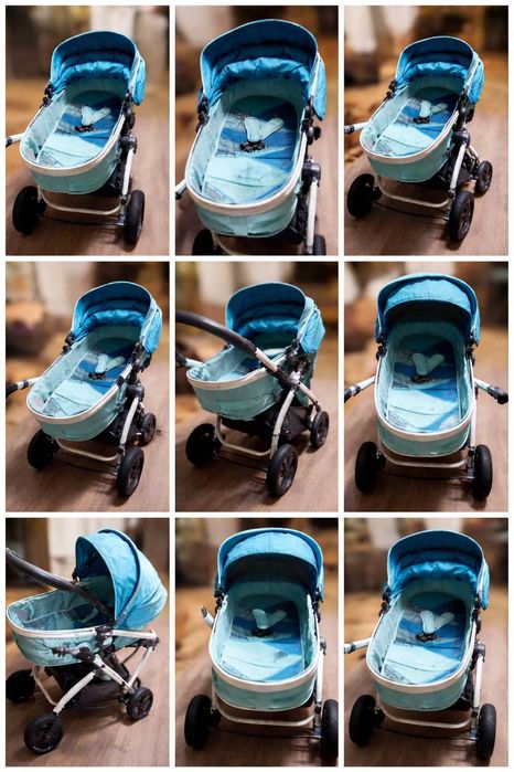 Cărucior combinat Lorelli Aurora, Aquamarine  London-de vanzare