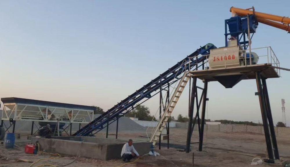 Бетон завод 60 куб ленточный. Sicoma мещалка