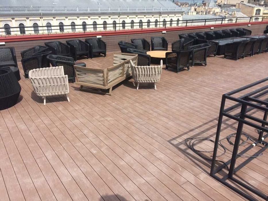 Террасная доска из ДПК +Гидроизоляция   под ключ