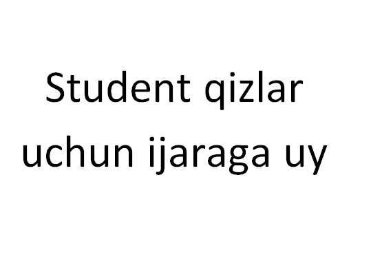 Ayol studentlarga ijara