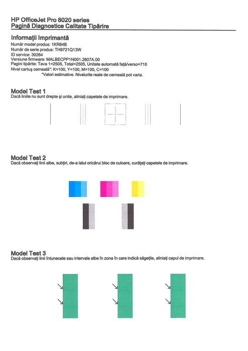 Multifunctional color fata-verso, HP 8023, WiFi , garantie
