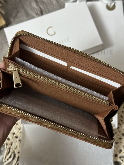 Брендовый кошелек Gasshie  натуральная, зернистая кожа