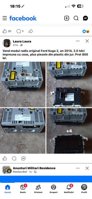 Vand unitate radio cd Ford Kuga 2