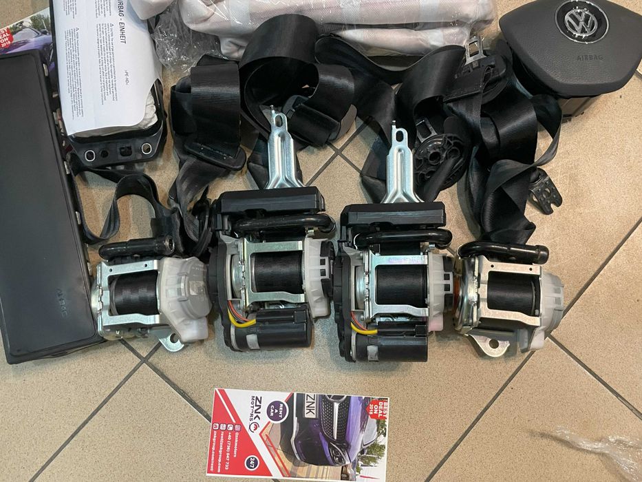 VW Touareg CR 3 - set centuri de siguranta PRESAFE - kit airbag