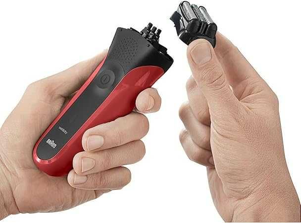 Самобръсначка Braun Series 3 300S, червена