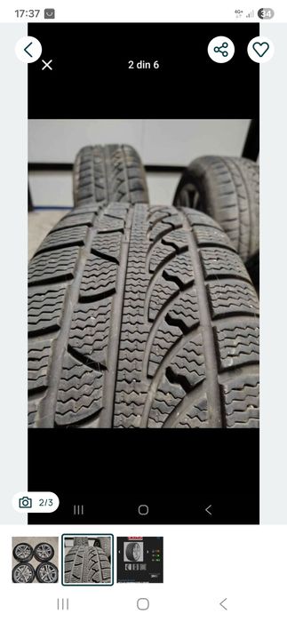 Caucuri iarna 225 55 r17 cu jante aliaj 120x5