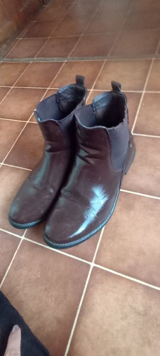 Страхотен модел  ватирани боти,естествена кожа италиански ботуши