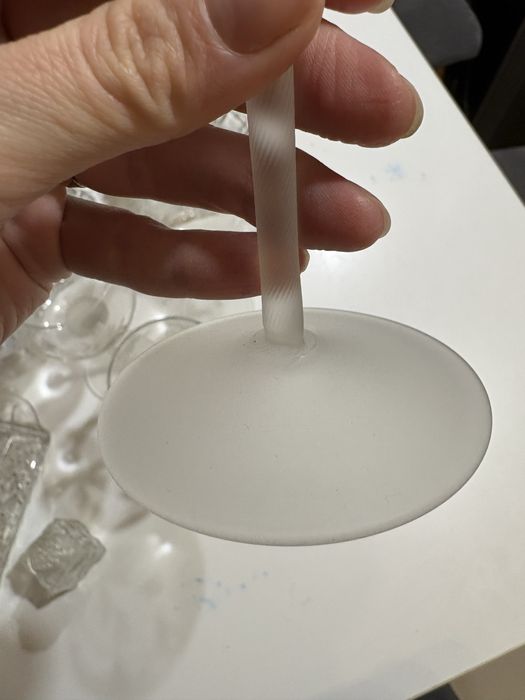 Set 5 pahare tip goblet din sticlă gravată