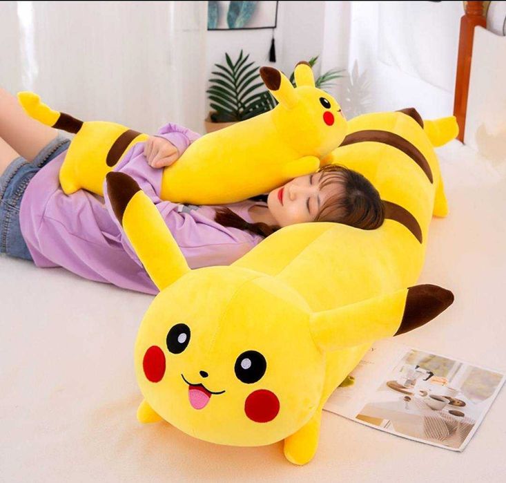 Perna lunga din plush moale Pikachu 90/120cm
