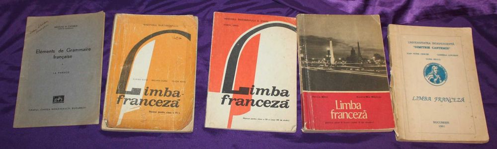 lot  carti - manuale cursuri dictionare limba franceza Larousse 1937 Manual de limba franceza – anul II liceu
