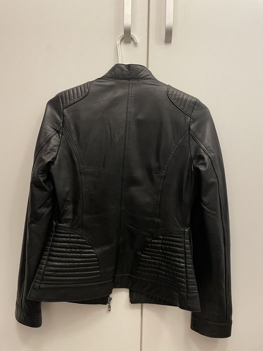 Jacheta/geaca/haina piele dama neagra/NOUA, 36