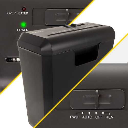 Автоматичен шредер за хартия IZOXIS, Унищожител за документи, кош 10L