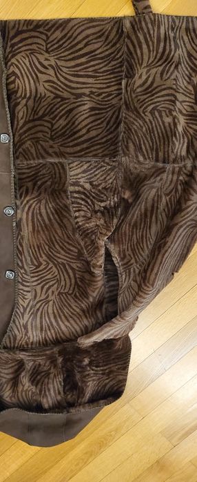 Кожено манто с две лица