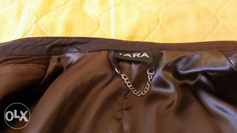 Продавам уникално кафяво кожено яке