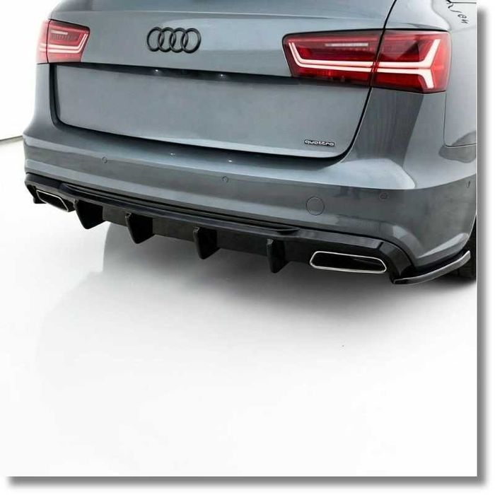 Дифузьор за ауди а6 ц7 с лайн / audi a6 c7 diffuser s line / добавка за задна броня / седан / комби