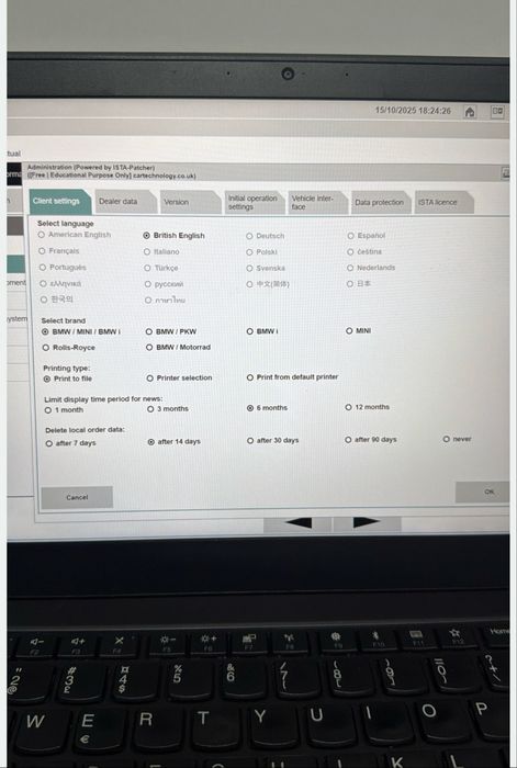 Diagnoza auto (Launch Autel thindiag ) Xentry,Ista,canclip,odis,vcds,