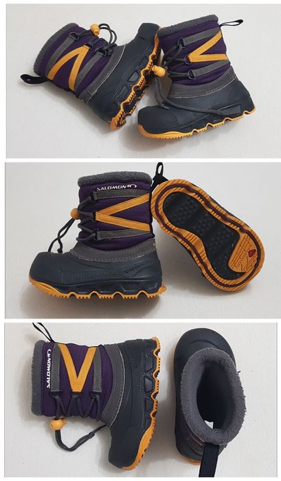 Cizme zăpadă Salomon RX Obe Kids, ghete, apreschiuri, boots, nr 24 EU