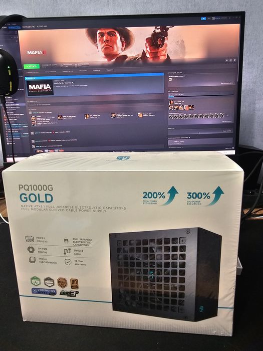 Блок питания DEEPCOOL черный 1000Kw