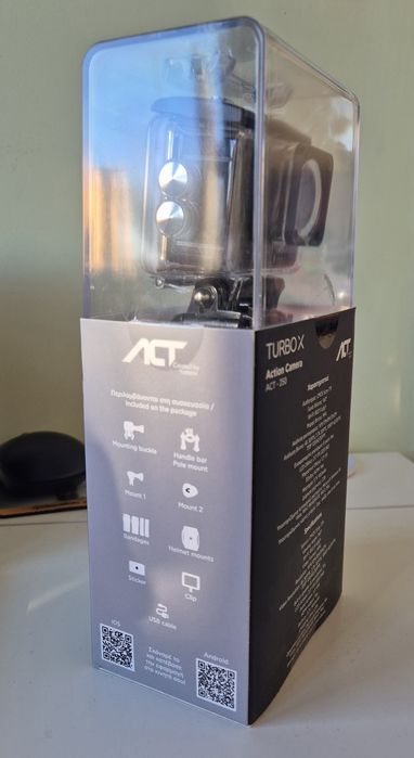 Нова Екшън Камера Turbo-X ACT-250, 4K Ultra HD, Sony Сензор, Wi-Fi