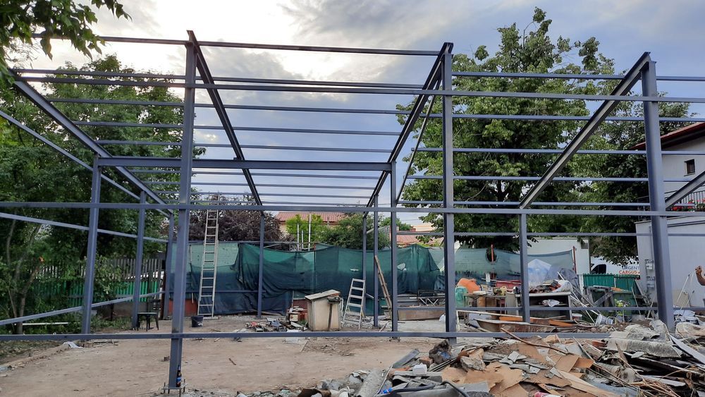 Vand schimb hale metalice servis auto garaj, birouri, case modulare co