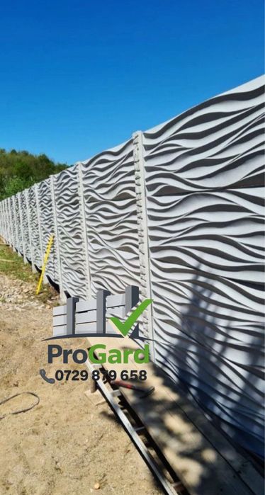Gard din placi si Garduri din beton