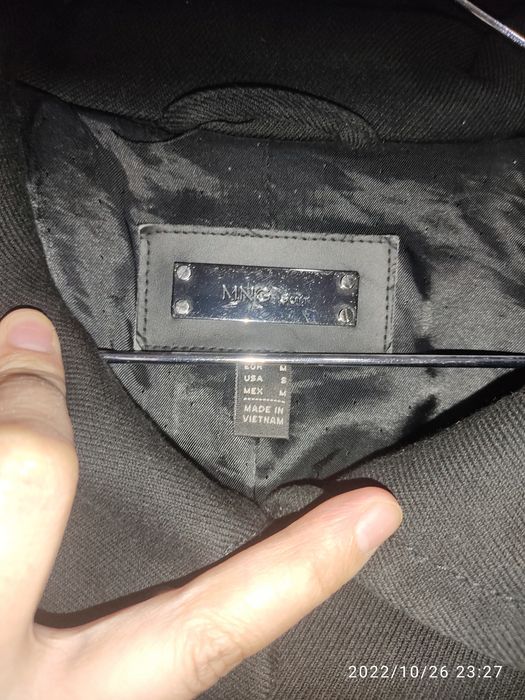 Пальто Mango, стойка воротник