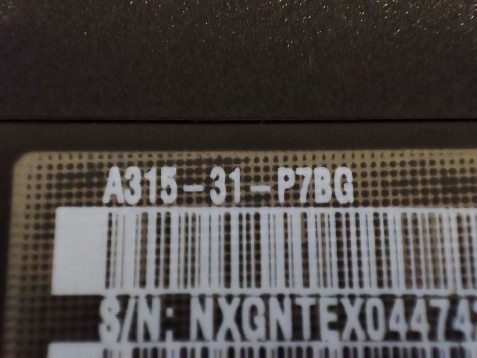 Acer Aspire 3 A315-31 (N17Q2) на части