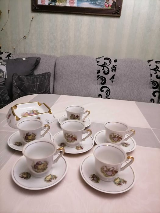 Красив гръцки сервиз за Кафе