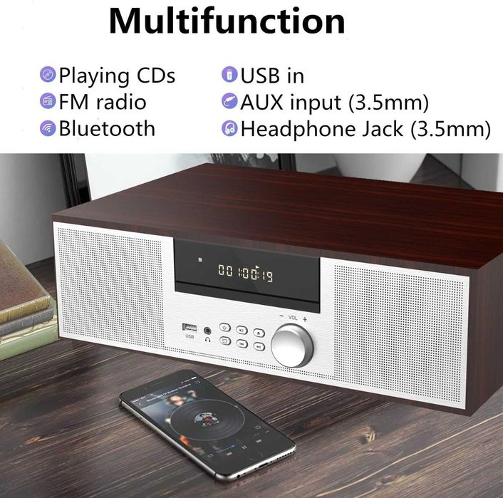 Премиум стерео уредба HANLIM HL-816 CD, FM, Bluetooth/AUX/USB