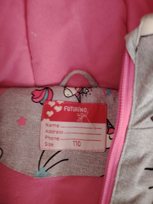 Зимний пуховик на девочку