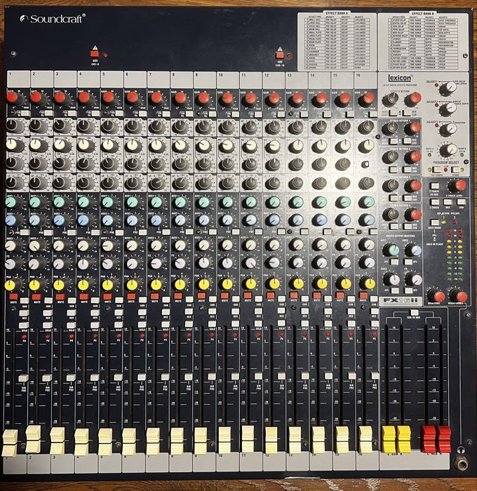 Soundcraft FX16ii/микшер/микшерный пульт/пассивный пульт/soundcraft
