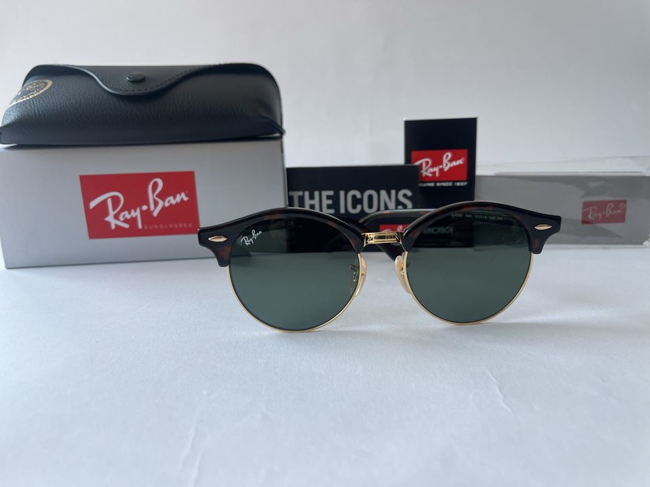 Ochelari de soare RAY BAN 4246 Clubround Noi.