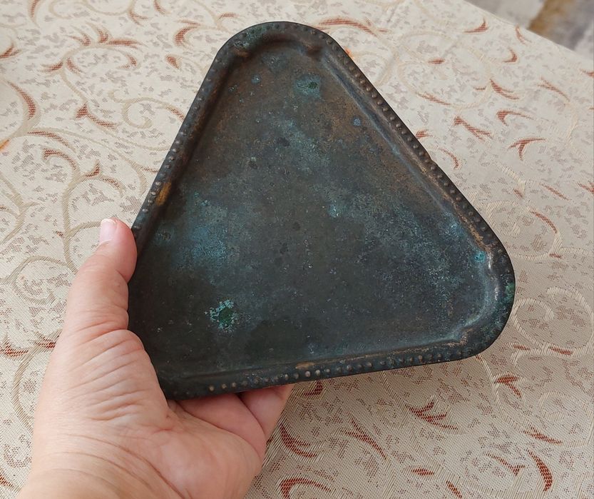 Маленький поднос латунь