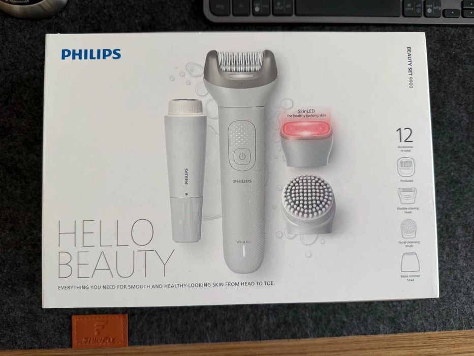 Епилатор Philips BRE749 серия 9900 миеща се глава