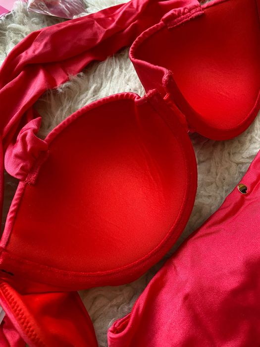 Червен бански за жени с високи бикини Victorias secret