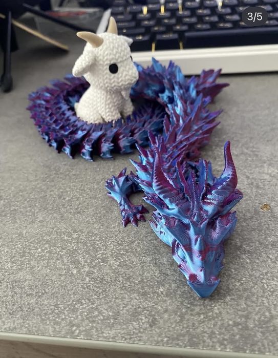 3д китайский дракон