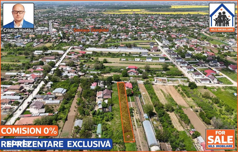 70 euro/mp! - Teren (1791mp) cu toate utilitatile in Jilava IF