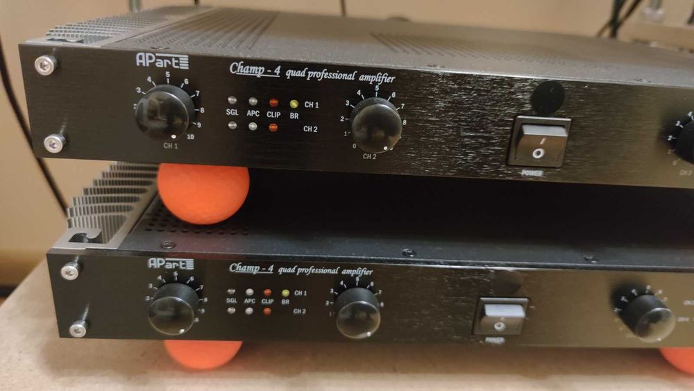 Нов усилвател / стъпало Apart Biamp Champ 4 (2 броя)