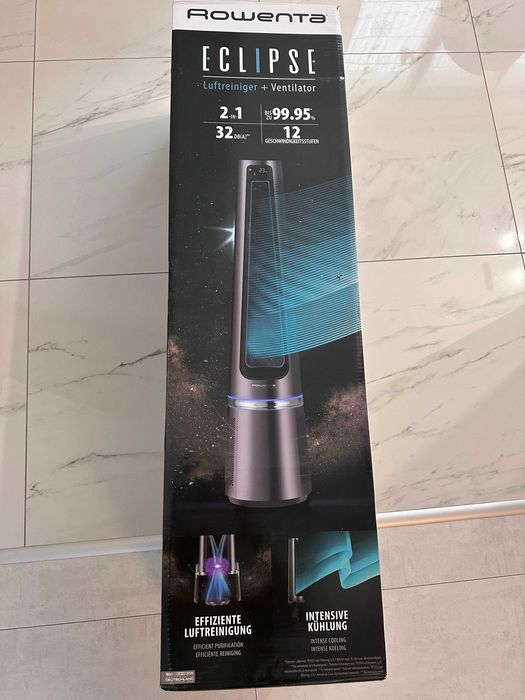 Ventilator Purificator aer Rowenta Eclipse 2 in 1 33W 52m2 Lcd Nou