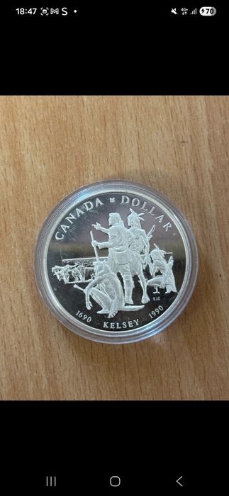 Monedă din argint pentru colectionari Elizabeth a II-a