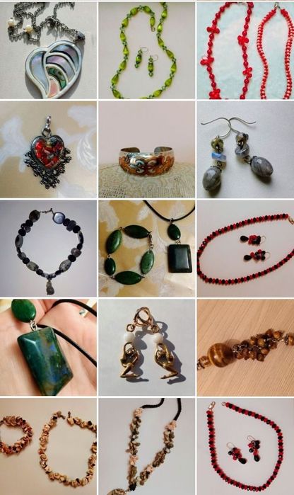 Колье бусы змеевик уральский лазурит