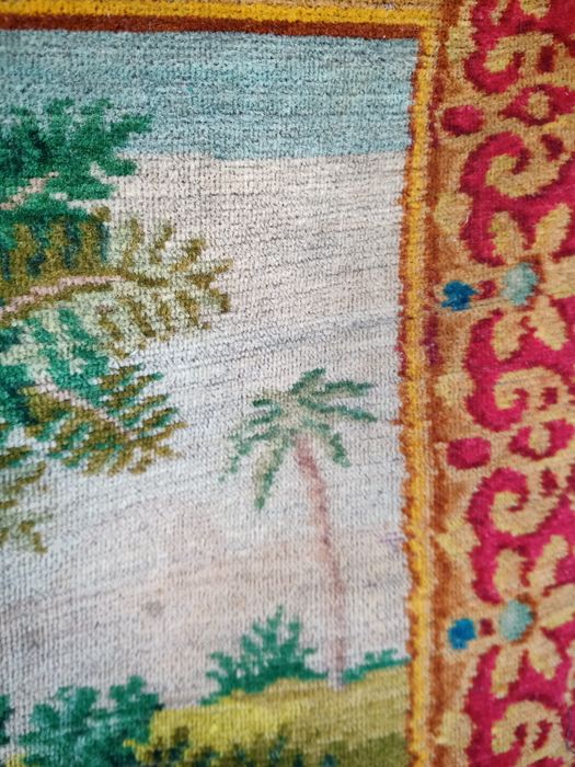 Килим,тъкан от вълна!Арабски мотиви,произведен в Анадола 1915-1920г.,